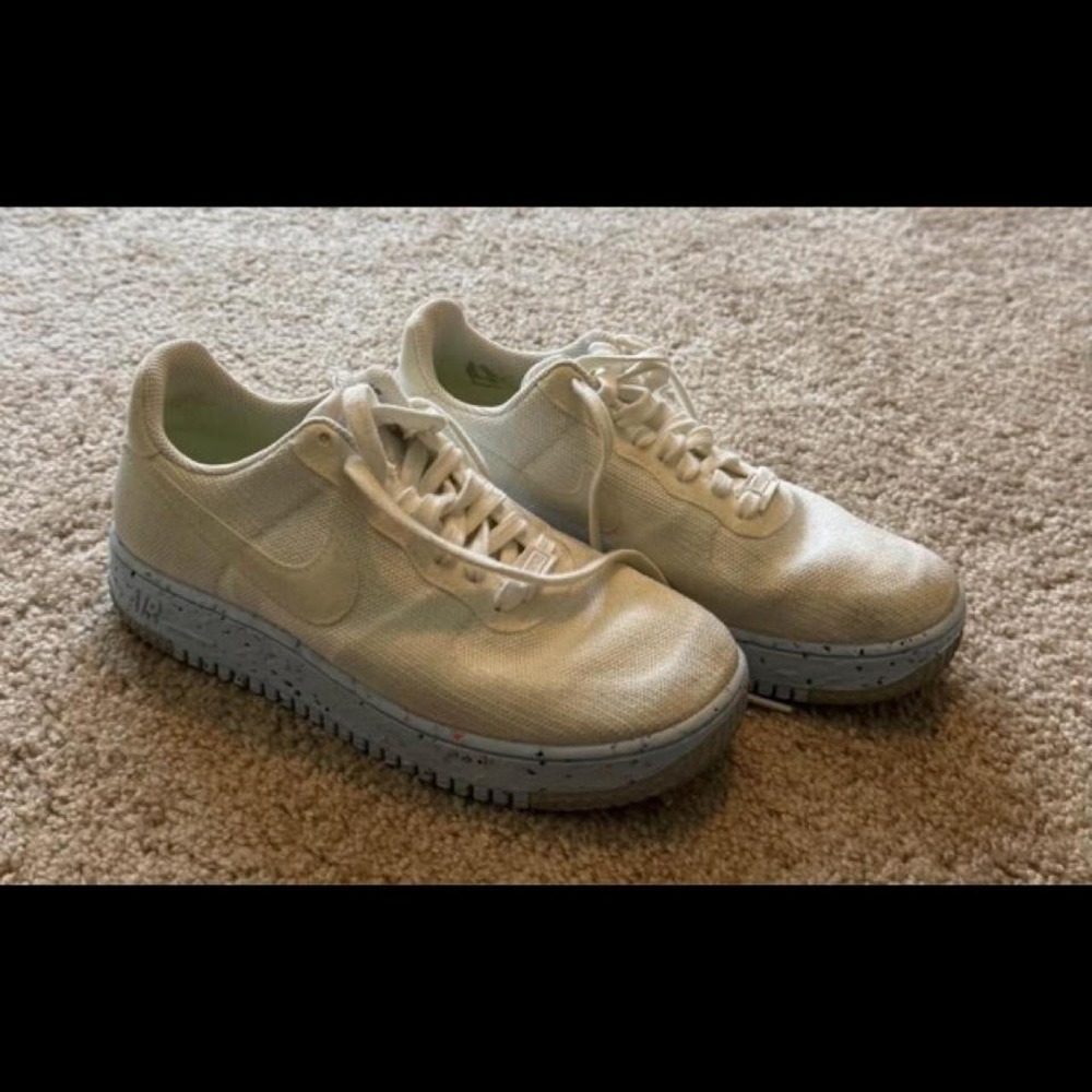 Nike Air Force 1 Crater Cream White Mens Sneakers Low Top Basketball Shoes